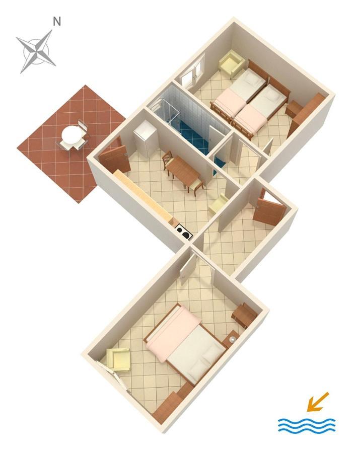 Apartment Zaglav 878A Eksteriør billede